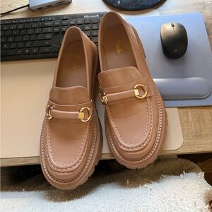 Tan loafers
